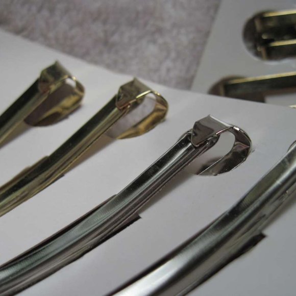 4 Goody Gold Silver Lexy Stay Tight Double Bar Metal Hair Barrettes Flat Secure - Picture 14 of 16